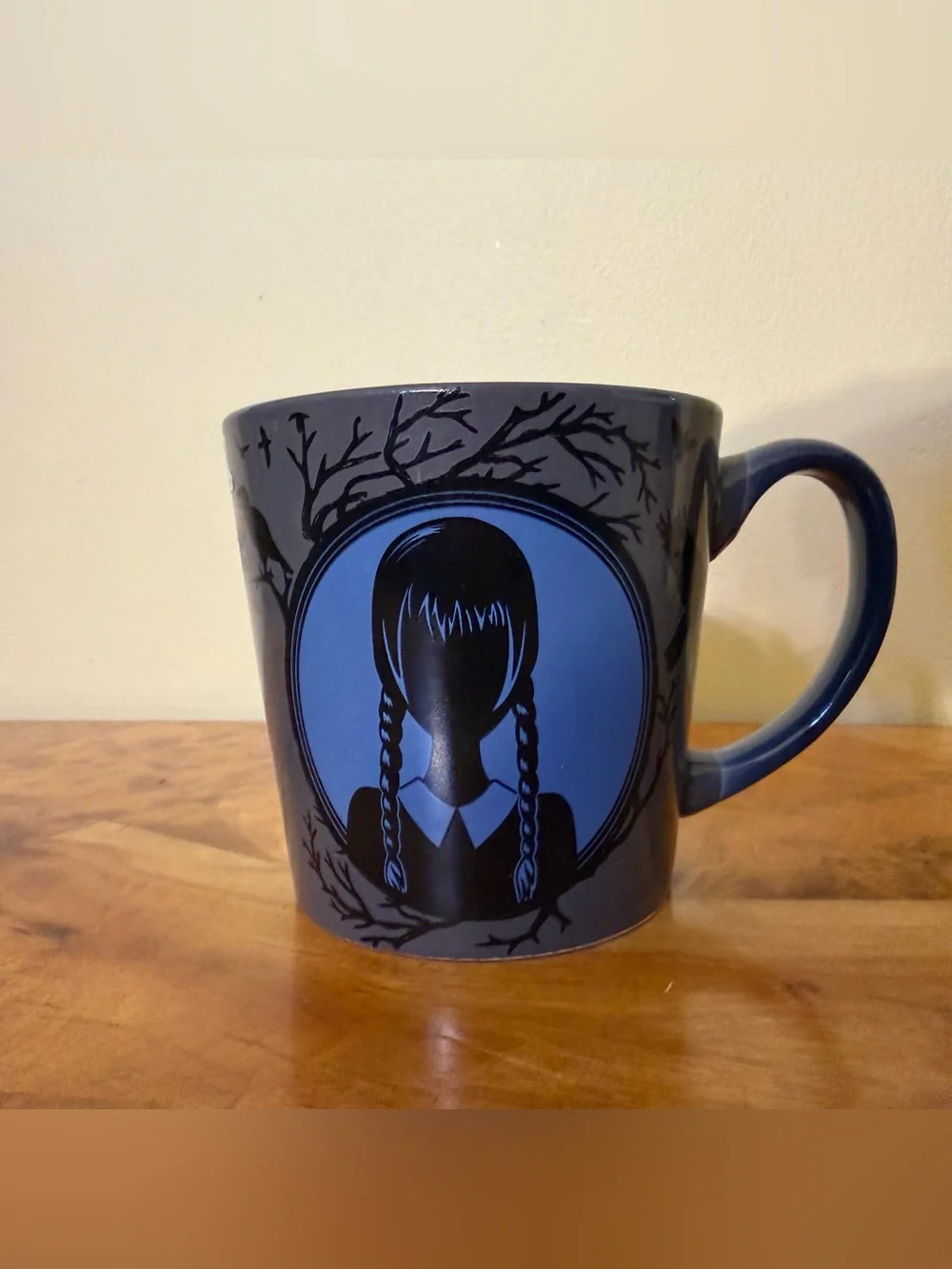 Zak! Wednesday Addams Nevermore Academy Ceramic Coffee Mug Gray 15 fl oz